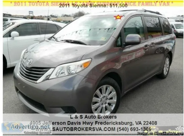 2011 Toyota Sienna AWD LE 7-Passenger 4dr Mini-Van