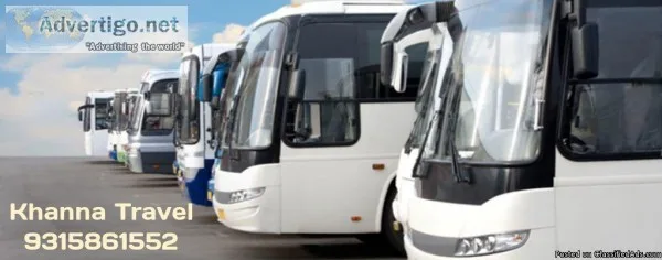 Hire Bus Delhi  Bus Rental Services DelhiNCR  Khanna Travels