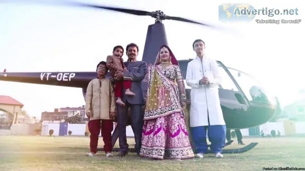 Helicopter Rental Services for Wedding in Delhi