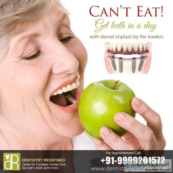 Get Tooth in One Day by The best Dentist in South Delhi