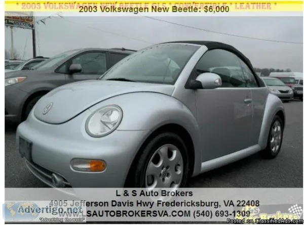2003 Volkswagen New Beetle GLS 2dr Convertible