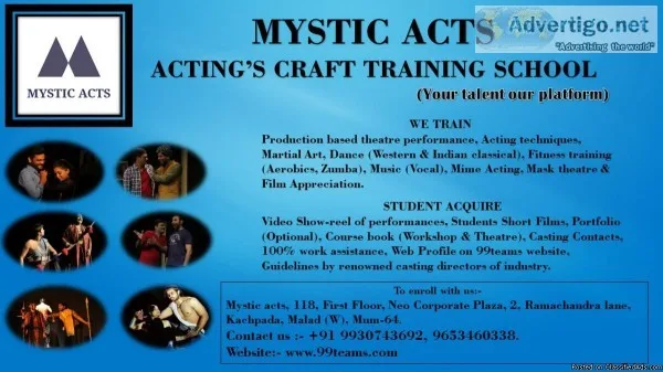 Acting and Theatre workshop with Mystic Acts