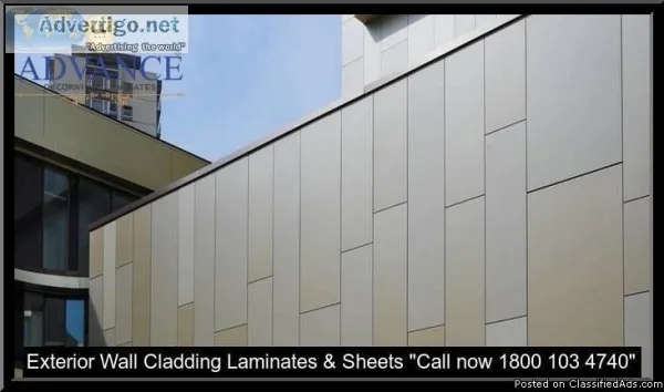 Exterior Wall Cladding Laminates and Sheets