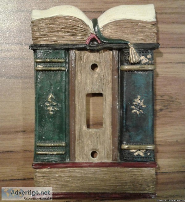 LIBRARY BOOKS DECOR SINGLE SWITCH PLATE COVER