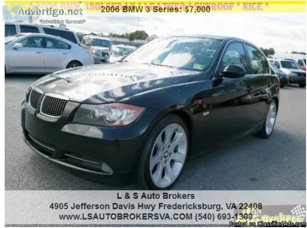 2006 BMW 3 SERIES 330I SEDAN LEATHERSUNROOF