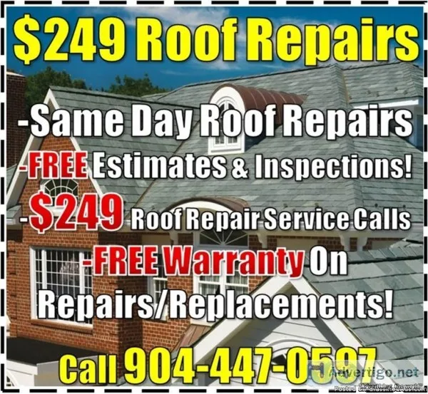 Roofing and  249 Roof Repair in Jacksonville FL