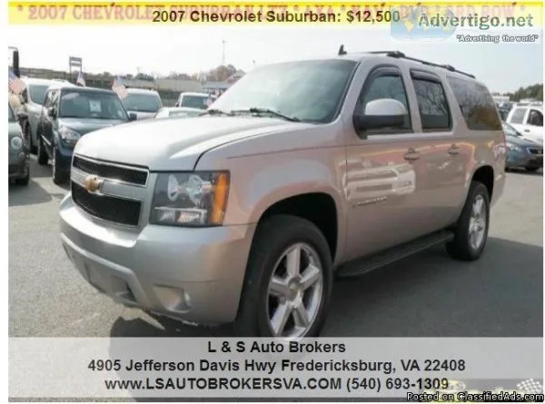 2007 CHEVROLET SUBURBAN LTZ 1500 4X4NAVIGATIOND VD