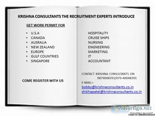 KRISHNA CONSULTANTS THE RECRUITMENT EXPERTS INTRODUCE