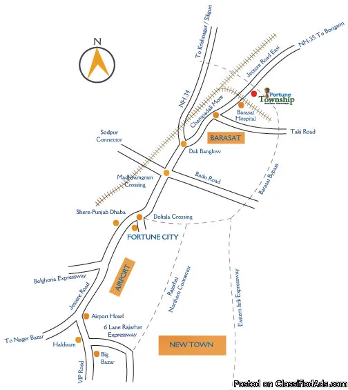 Fortune Township Location  Flats for sale in Barasat