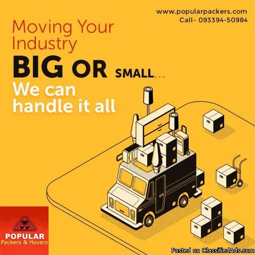 INDUSTRIAL GOODS SHIFTING SERVICES PACKERS AND MOVERS