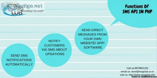 SMS API PHP Is A Very Simple To Integrate With Any Software
