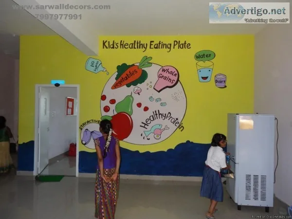 kindar Garden wall painting in Hyderabad