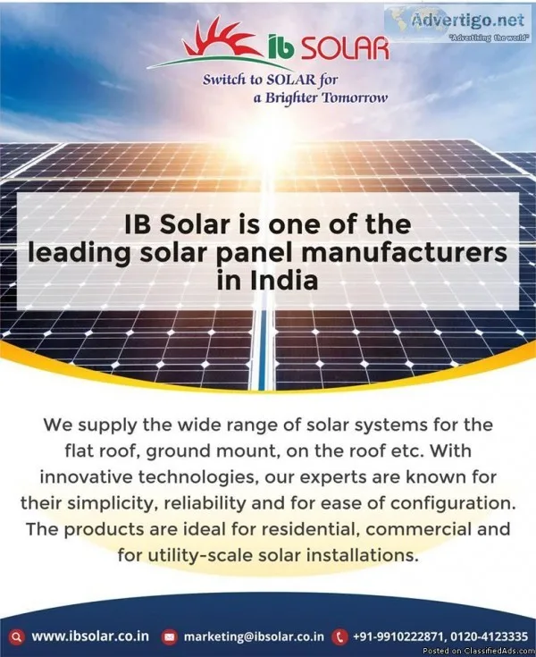 Solar Panel Manufacturers in India