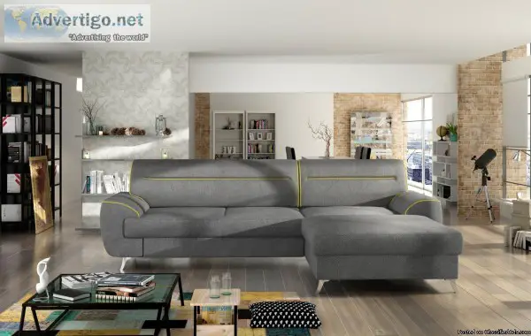 New comfortable sofa with fold-out bed