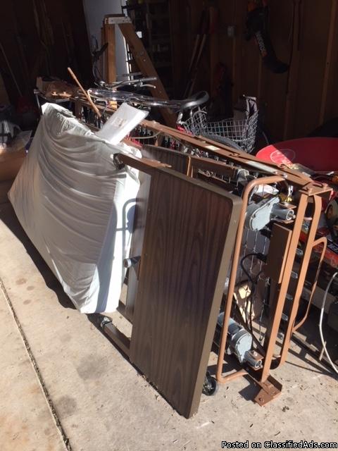 Hospital bed motorized with Trapeze