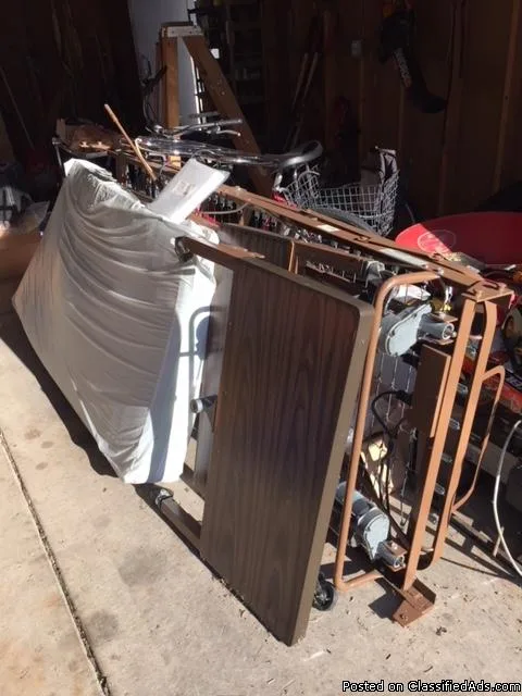 Hospital bed motorized with Trapeze