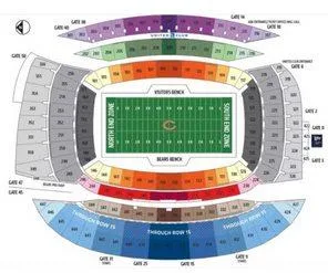 3 tickets Chicago Bears vs Seattle Seahawks Monday Night