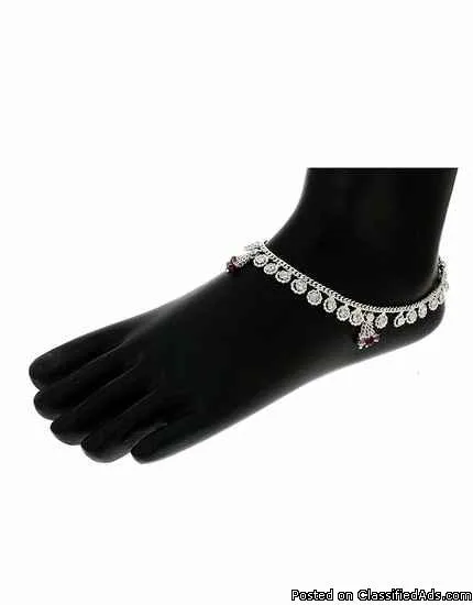 Shop Anklets Online For Women in India Anuradha Art Jewellery