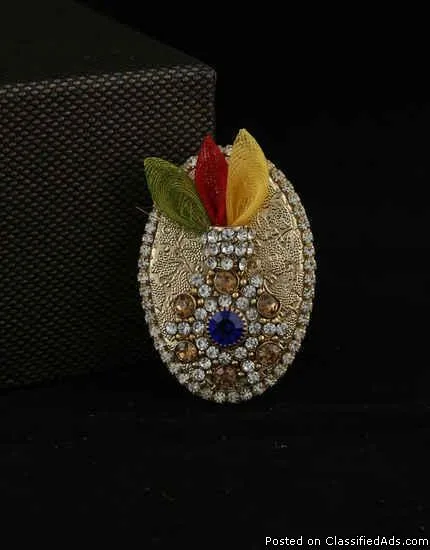 Buy Latest Saree Pin and Brooch Online at Anuradha Art Jewellery