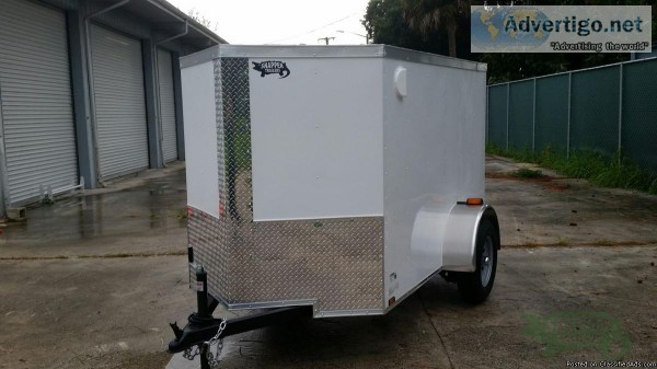 5 x 8 Enclosed Cargo Trailer W V-nose - 11322