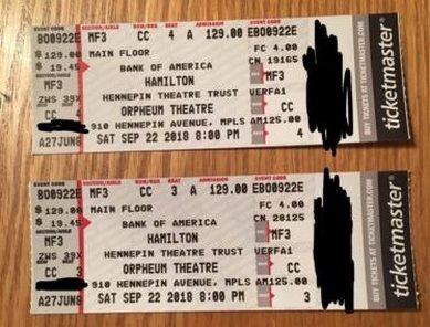 Mean Girls Broadway Tickets September 23rd 3 PM Orchestra Row B
