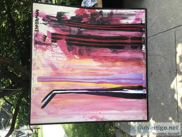 original canvas art artist signature Lederman