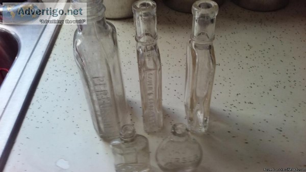 VINTAGE GLASS BOTTLES