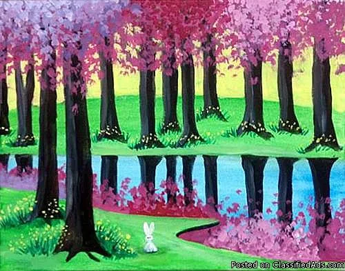 Folsom Studio 419 Spring Trees and Pond