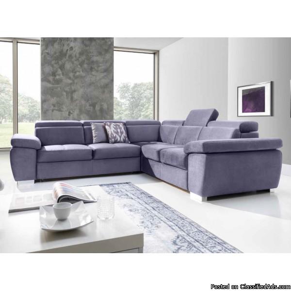 New traditional sofa with fold-out bed