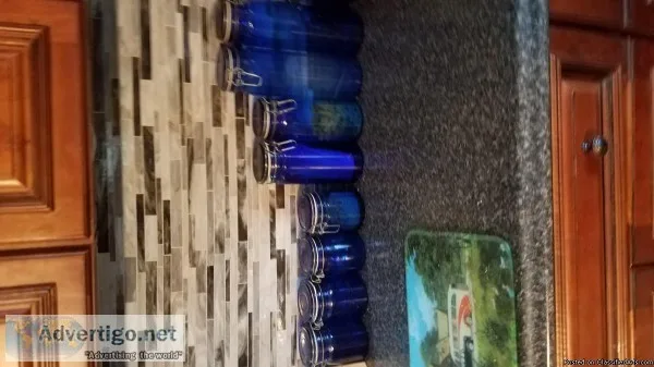 Blue glass
