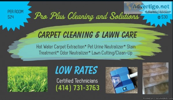 Carpet cleaning certified low rates