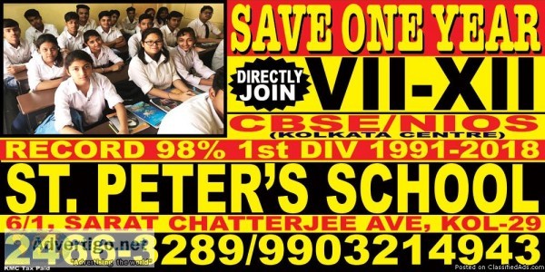 DIRECT ADMISSION GOING ON- CLASS VIII TO Xll (CBSE NIOS)