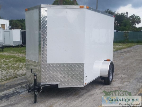 6 x 10 Enclosed Cargo Trailer Wv-nose - 10278