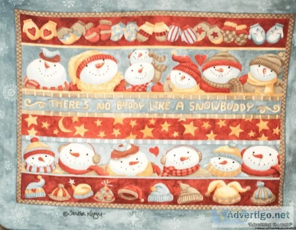 Snowman Fleece Blankets