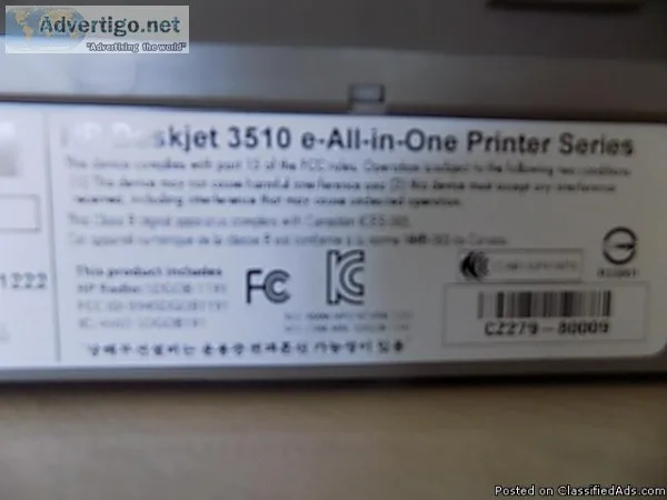 HP printer modle 3510