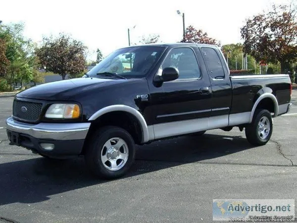 2002 Ford F-150 Black Pickup Truck