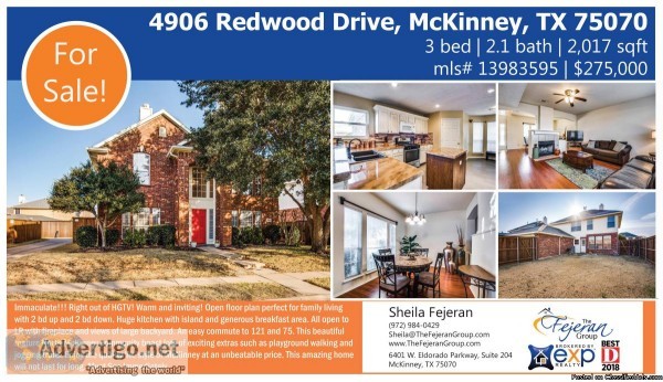 Immaculate Home for Sale in McKinney TX