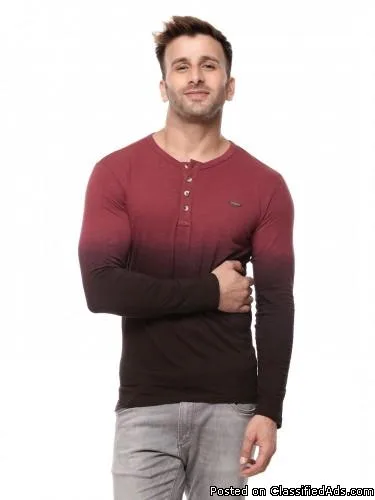 Full Sleeve Henley T-Shirt Shop Now Today at Gritstones
