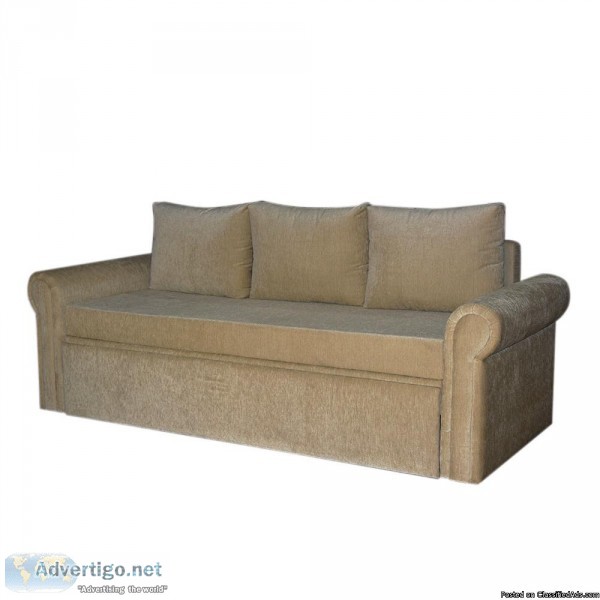 Kobi Sofa cum Bed in Premium Biege - Mubell