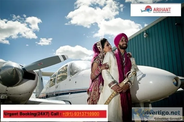 Book helicopter for wedding in Delhi