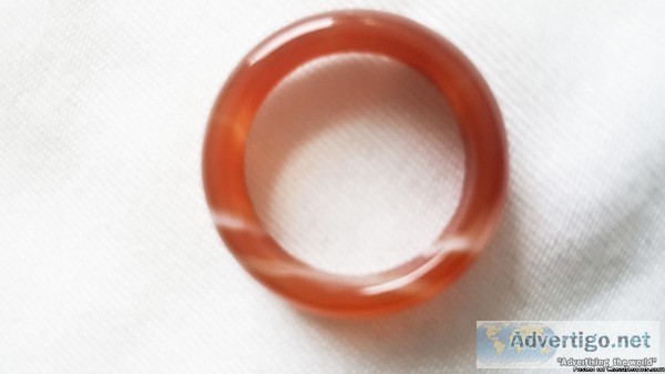 Banded Carnelian Ring