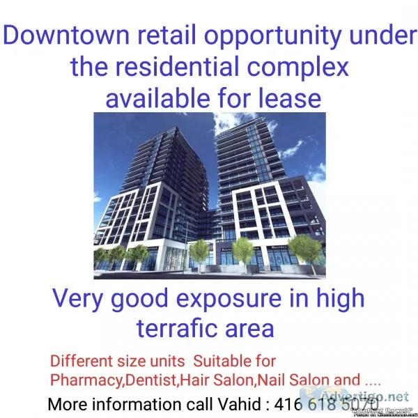 Commercial unit for lease