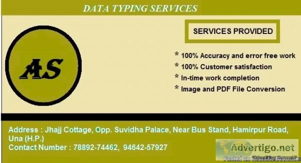Get the best hands on your typing work
