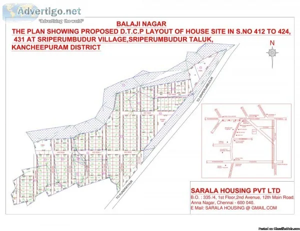BALAJI NAGAR DTCP APPROVED LAND SALE