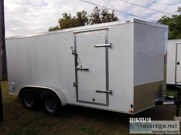 7 x 14 Premium Enclosed Cargo Trailer WV-nose - 68610