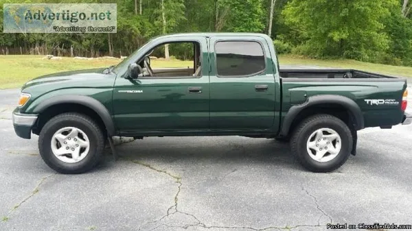 2002 Toyota Tacoma Green Truck Pickup