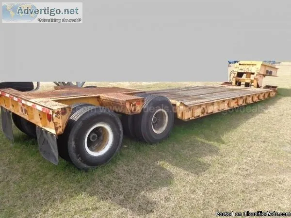 1985 Hutchens Eager Beaver Heavy Lowboy Trailer