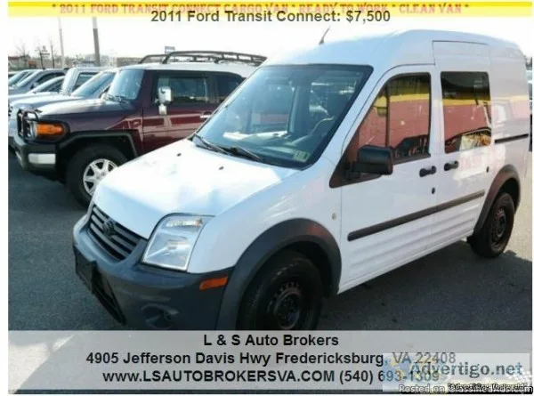 2011 FORD TRANSIT CONNECT XL MINI CARGO VAN