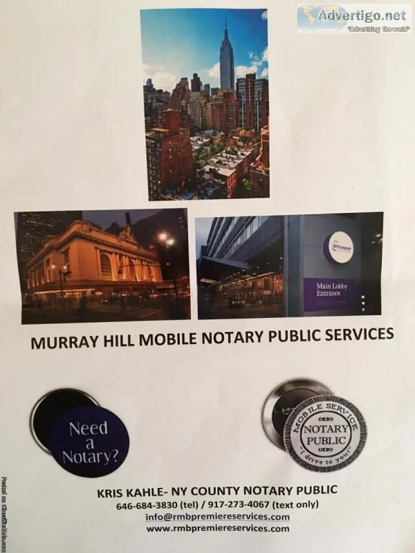 MURRAY HILL TRAVELING NOTARY SERVICES (917-273-4067)