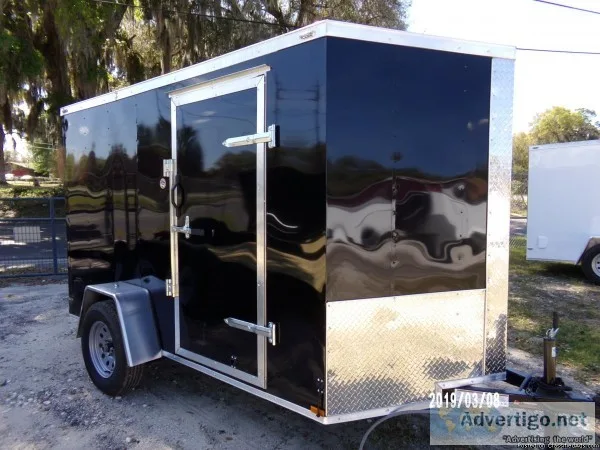 6 x 10 Premium Enclosed Cargo Trailer WDexter Axles - 68613